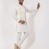 Ivory Thread Embroidered Jacket Set