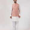 Blush Garden Silk Jacket Kurta Set