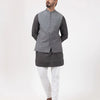 Slate Textured Check Bandi