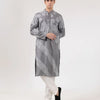 Slate Filigree Sash Kurta
