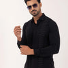 Black Chevron Beads and Knots Shirt