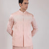 Blush Embroidered Silk Jacket Set