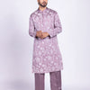 Lilac Archive Hand Embroidered Men's Kurta Set