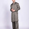 Olive Grey French Knot Men's Kurta Set