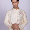 Ivory Kutch Mirror Embroidered Kurta Set