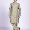 Sage Green Zari Buta Embroidered Kurta Set